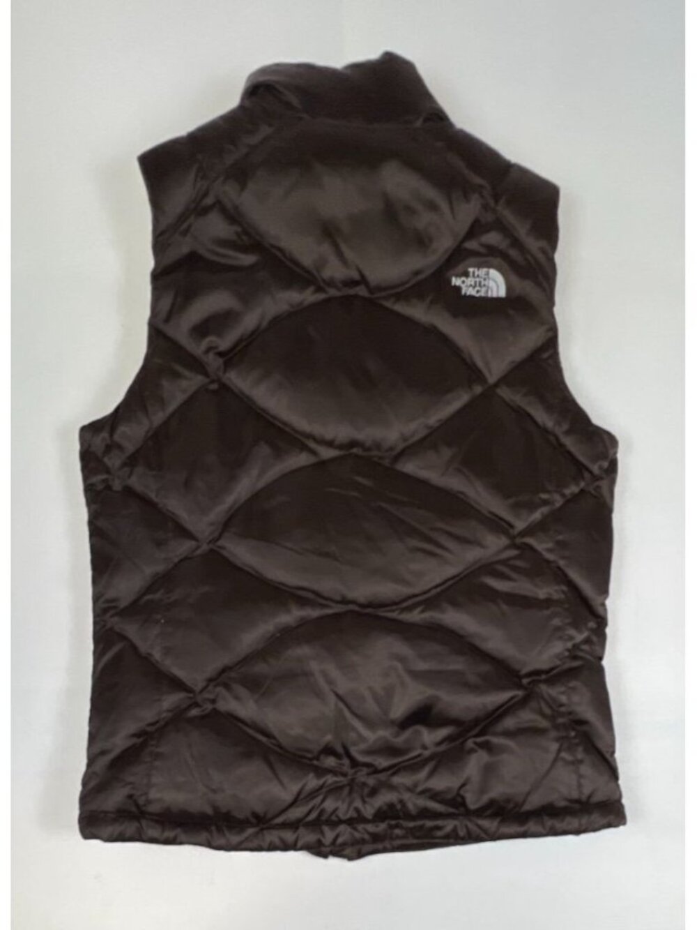 The North Face Women M Brown 550-Down Puffer Vest Diamond Quilted Aconcagua - Picture 2 of 12